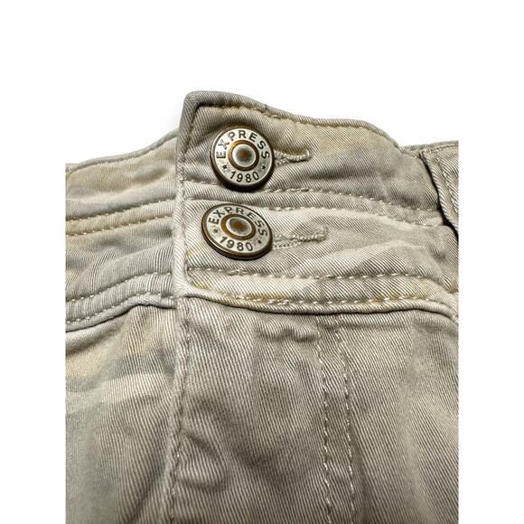 Express High Rise Stretch Camo Mini Skirt Size 12 - Picture 2 of 7